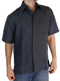 100% Hemp Button Down Men's Shirt Short Sleeve- Hempest - Graphic Comfort
 - 3