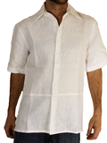 100% Hemp Button Down Men's Shirt Short Sleeve- Hempest - Graphic Comfort
 - 1