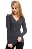 Royal Apparel Women's Triblend Long Sleeve V-Neck - Graphic Comfort
 - 2