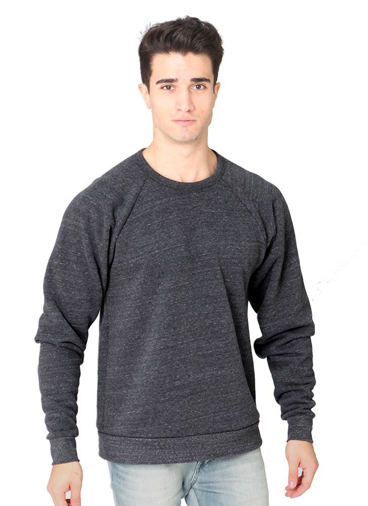 Royal Apparel Unisex Triblend Raglan Crew Sweatshirt | Graphic Comfort