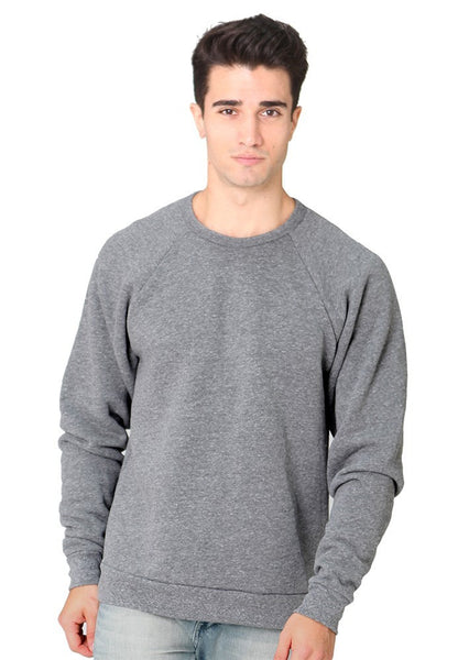 Royal Apparel Unisex Triblend Raglan Crew Sweatshirt | Graphic Comfort