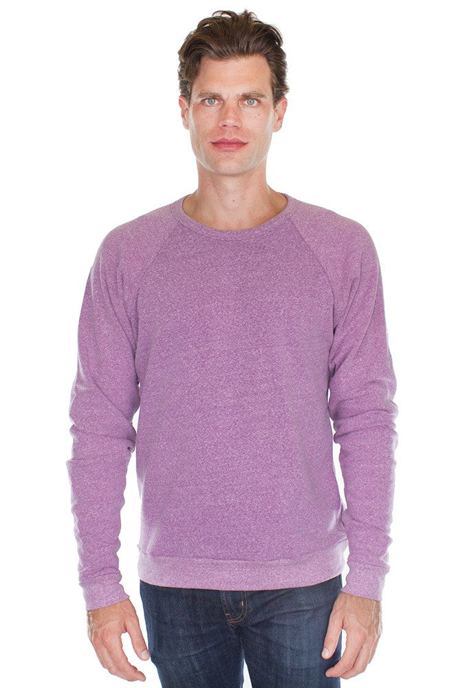 Royal Apparel Unisex Triblend Raglan Crew Sweatshirt | Graphic Comfort