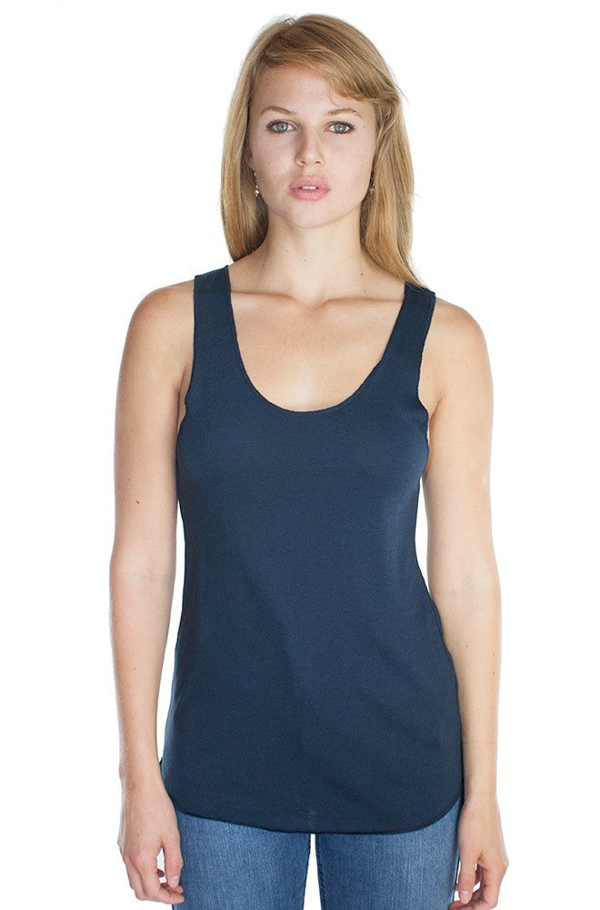 Royal Apparel Women's Bamboo Organic Raw Edge Tank