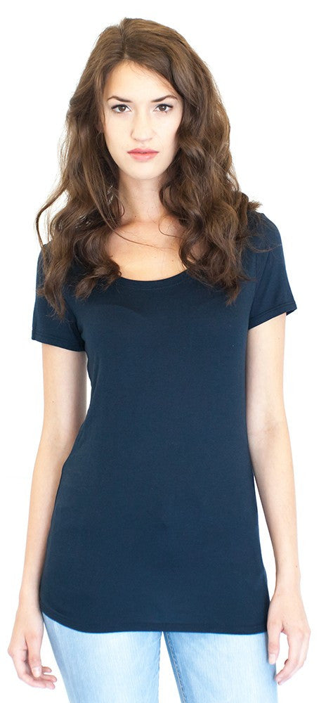 Royal Apparel Women's Bamboo Organic Scoop Neck Tee