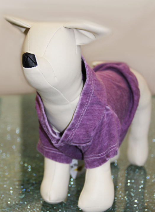 Doggy Hoodie-Plum-XS