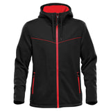 BLACK/ BRIGHT RED