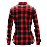 BLACK/ RED PLAID - BACK