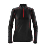 BLACK/ BRIGHT RED