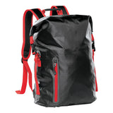 BLACK/ BRIGHT RED